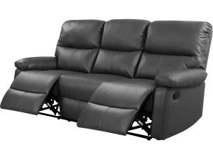 Relaxsofa "Lincoln" - 197 x 89 x 103 cm Dunkelgrau