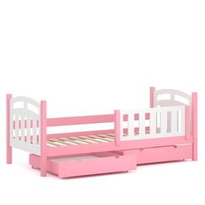 Einzelbett Massivholz&MDF 190x80 Rosa Pink - 87 x 197 cm