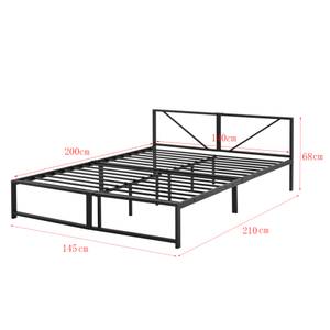 Metallbett Meran mit Matratze Breite: 145 cm