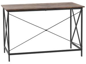 Bureau FUTON Noir - Marron - Bois manufacturé - 115 x 76 x 60 cm