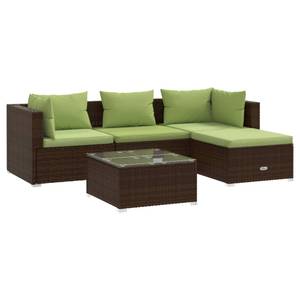 Salon de jardin (lot de 5) 3013632-6 Marron - Vert