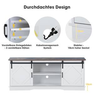 TV-Lowboard LucyNatur Ⅱ Weiß