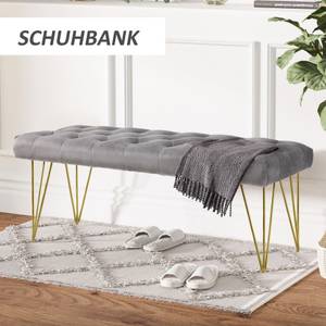 Schuhbank 837-079 Grau - Textil - 445 x 49 x 116 cm