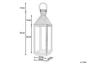 Lanterne BALI Laiton - 18 x 55 x 18 cm