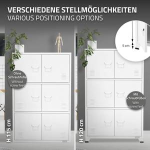 Aktenschrank abschließbar Weiß