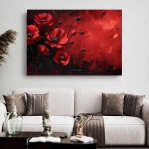 Bild Mohnblume Blumen X 100 x 70 cm