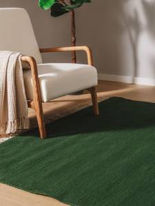 Tapis de laine Liv Vert foncé - 60 x 100 cm