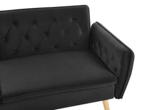 2-Sitzer Sofa BARDU Schwarz - Eiche Hell