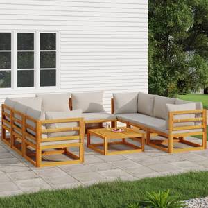 Garten-Lounge-Set 3028504-26 (9-teilig) Grau - Hellgrau