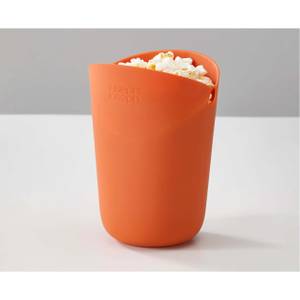 Set de 2 cornets à pop-corn micro-ondabl Orange - Matière plastique - 10 x 15 x 10 cm