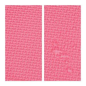 25-teilige Puzzlematte mit Rand Hellrosa - Pink