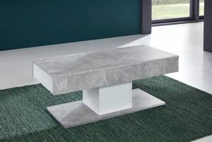 Table basse gris/blanc UNIVERSAL 1 artic Imitation béton / Blanc