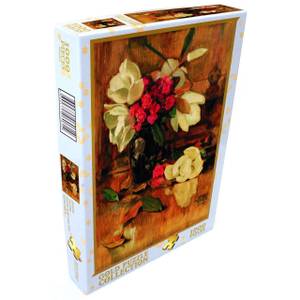 Puzzle Namik Ismail Magnolie und Nelken Papier - 28 x 6 x 37 cm