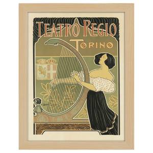 Bilderrahmen Poster Teatro Regio Torino Eiche Dekor