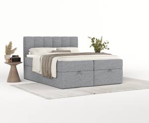 Boxspringbett Shay Grau - Breite: 160 cm