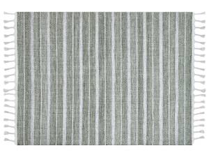 Tapis tressé BADEMLI Vert foncé - Vert - Blanc - 160 x 150 x 230 cm