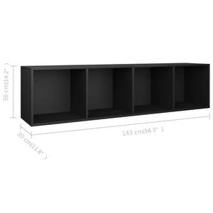 Bücherschrank 297723 Schwarz