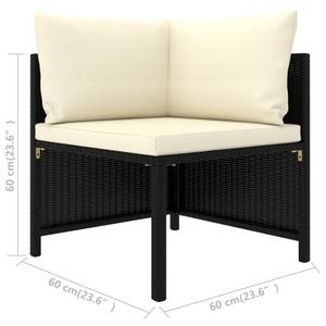 Garten-Sofa-Set (5-teilig) 3010471-10 Schwarz