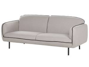 Sofa mit Ottomane TONSBERG 2-tlg Schwarz - Grau - Textil - 198 x 78 x 85 cm