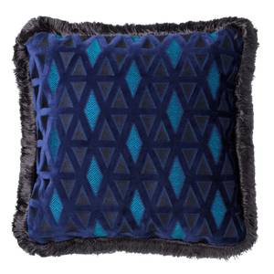 Dekokissen Hoii Baron Blau - Textil - 45 x 15 x 45 cm