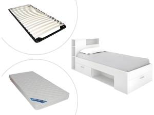 Set Bett + Matratze + Lattenrost LEANDRE 99 x 218 cm