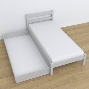 Einzelbett N01 mit Schublade Grau - 90 x 180 cm