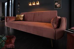 Schlafsofa DIVANI Gold - Hellrosa