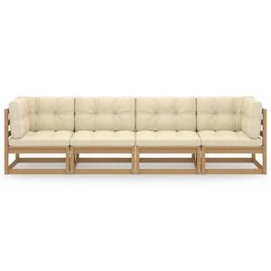 Gartensofa (4-teilig) 3009887-2 Dunkelbraun