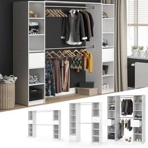 Kleiderschrank Visit 29006 Weiß - Holzwerkstoff - 225 x 189 x 50 cm