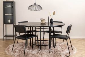 Essgruppe Copenhagen (5-teilig) Braun - Massivholz - 140 x 74 x 140 cm