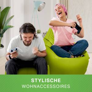 Gaming Sitzsack + Hocker "Cozy+Cube" Steingrau