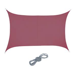 Voile d'ombrage rectangle bordeaux 300 x 400 cm