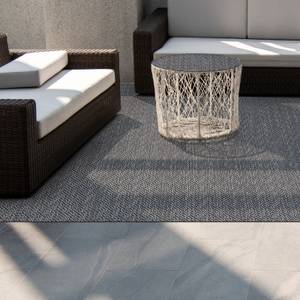Outdoor-Teppich Geona Grau - Kunststoff - 60 x 1 x 100 cm
