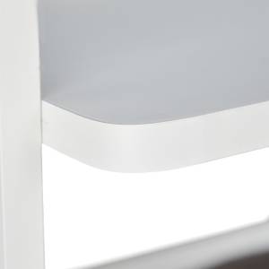 Table d'appoint et lit animal compagnie Gris - Blanc - Bois manufacturé - Matière plastique - Textile - 50 x 55 x 54 cm