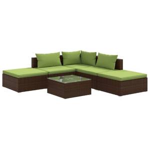 Salon de jardin (lot de 6) 3013632-10 Marron - Vert