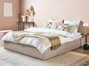 Doppelbett DINAN Beige - Tiefe: 189 cm