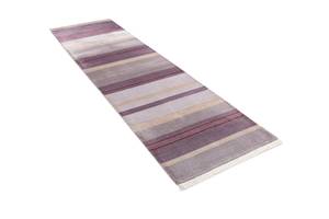 Tapis de passage Darya CCCLXV Mauve - Textile - 79 x 1 x 295 cm