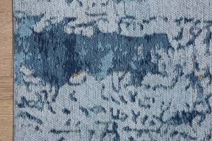 Teppich ABSTRAKT Blau - Naturfaser - Textil - 240 x 1 x 160 cm