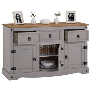 Buffet RAMON Gris - Bois massif - 125 x 76 x 40 cm