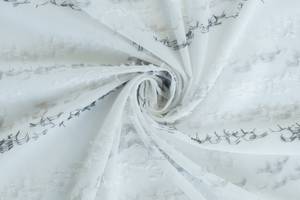 Vorhang weiß Streifen Wohnzimmer Weiß - Textil - 140 x 245 x 140 cm