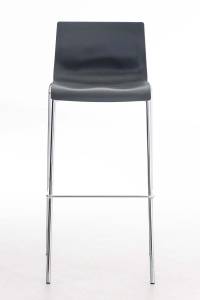 Tabouret de bar Hoover Lot de 2 Gris - Argenté