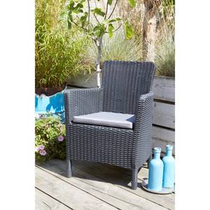 Gartensessel D2254 Grau - Kunststoff - 63 x 85 x 60 cm