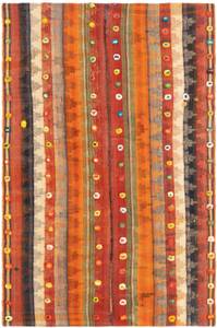 Tapis Jajim CLXXXVII Rouge - Textile - 140 x 1 x 218 cm