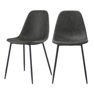 Chaise Henrik (Lot de 2) Noir