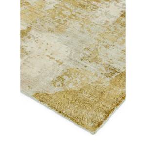 Tapis de salon moderne fait main BYGAT Jaune - 160 x 230 cm