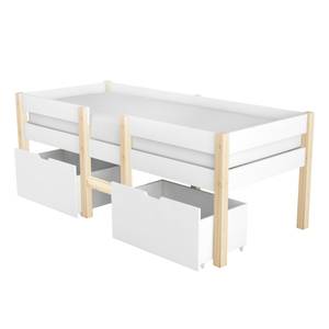 Kinderbett M439-01 Weiß - Holzwerkstoff - 184 x 105 x 204 cm