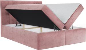Boxspringbett mit Topper BELIZE Pink - Breite: 160 cm - H4