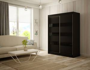 Kleiderschrank SOLTI Schwarz - Breite: 200 cm