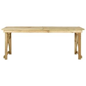 Table de jardin Marron - Bois massif - Bois/Imitation - 200 x 75 x 79 cm