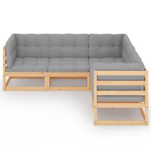 Gartenmöbel-Set (5-teilig) 3009917 Braun - Massivholz - Holzart/Dekor - 70 x 67 x 70 cm